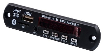 МОДУЛЬ BLUETOOTH-ПЛЕЕРА MP3 AUX РАДИО ПУЛЬТ ДУ USB