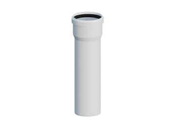 Rura kominowa PP Fi 80mm 50cm z uszczelką Ricom