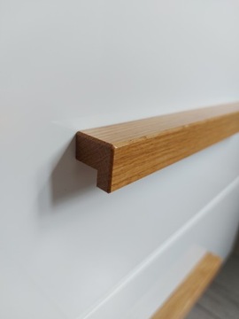 Ручка мебельная ELKA, длина 288мм, размер. ДУБ НЕОБРАБОТАННЫЙ 256 мм