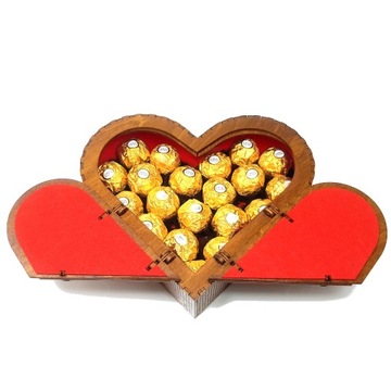 КОРОБКА с навесным замком КОРОБКА Сердце подарок ко Дню святого Валентина