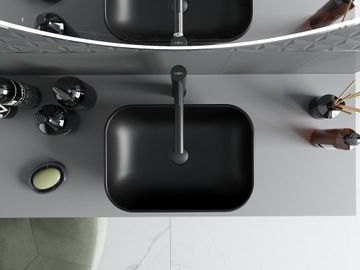 MEXEN RITA НАСТОЛЬНАЯ РАКОВИНА 45x32 см МАТОВЫЙ ЧЕРНЫЙ