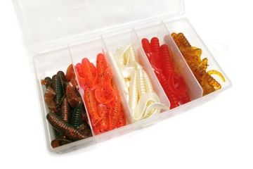 DELALANDE / MIKADO TWISTERS 50 шт. - 7,2см/10см/12см + КОРОБКА - 7116