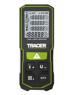 Dalmierz laserowy 100m 6 funkcji np. kąt, odległość, objętość TRACER ALM100