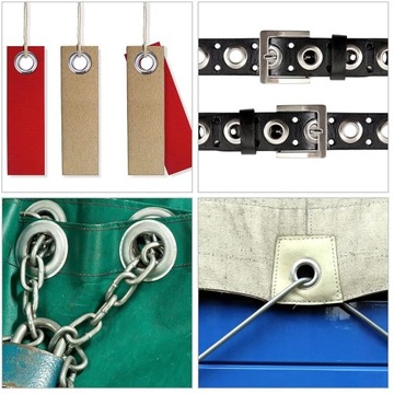 НАБОР люверсов МЕТАЛЛИЧЕСКИЕ ЛЮСНЫ 10 ММ С КОРОБКОЙ, ДЛЯ БРЕЗЕНТА