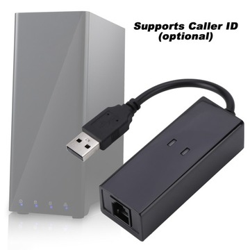 Внешний телефонный модем USB 56K с факсом