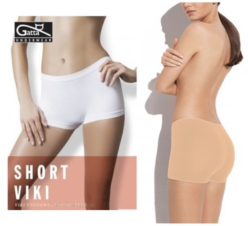Gatta SZORTY damskie bokserki bezszwowe wygodne SHORT VIKI beżowe S