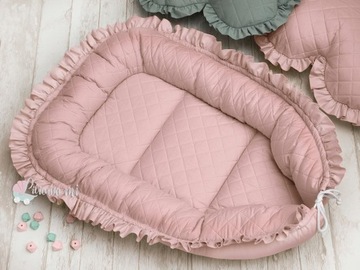 Niemowlęcy Rożek PIKOWANY Becik USZTYWNIANY