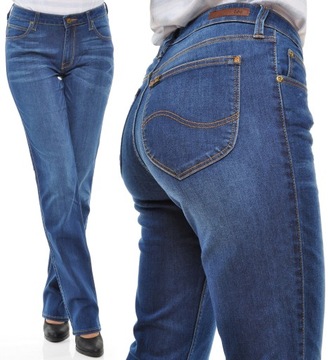 LEE spodnie JEANS regular MARION STRAIGHT W28 L33
