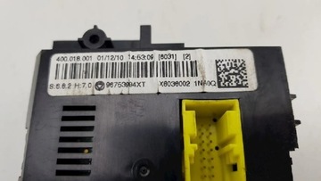 CITROEN C3 2011 ŘÍZENÍ I SOUČÁSTKY ELEKTRICKÉ