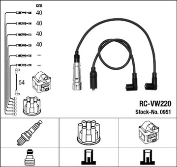 NGK PŘÍVODY ZAPALOVACÍ VW PASSAT B3 B4 2.0 8V