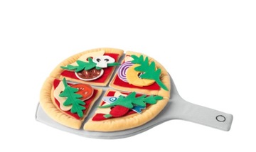 IKEA DUKTIG Zestaw do pizzy 24 szt. wielobarwny