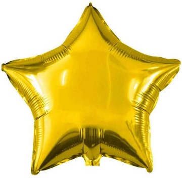 Balon foliowy na hel GWIAZDA złota GWIAZDKA na urodziny party glamour