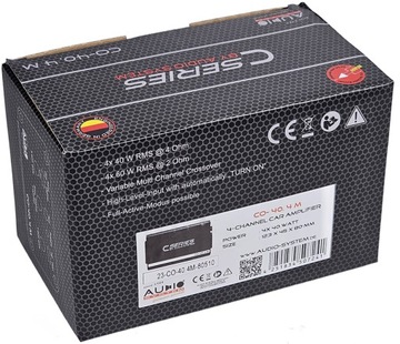 Аудиосистема CO-40.4M 4x40/60W ISO с форсажной камерой большей мощности, радиоприемник Android, заводской.