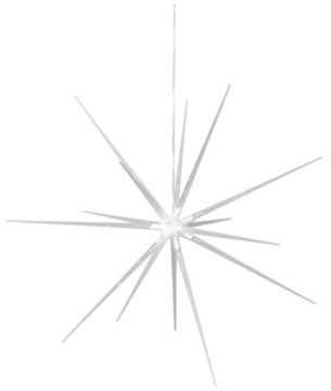 Светодиодная рождественская звезда, подвесная теплая белая, 14 светодиодов