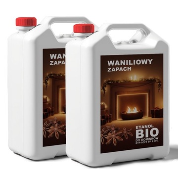 BIOETANOL BIOPALIWO do kominków zapach Wanilia 10L