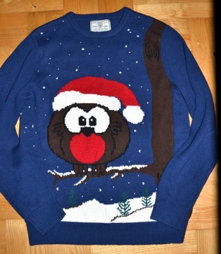 35 # next Świąteczny Sweter męski ptaszek XL