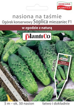 Nasiona Ogórka Na Taśmie Z Nawozem PlantiCo Soplica 5m
