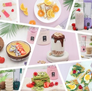 Blender bezprzewodowy BlendyGo 3 550ml Granatowy