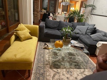 Современный современный диван-шезлонг, сделанный на заказ.