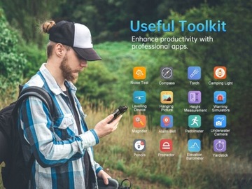 Защищенный смартфон Unihertz Tank 2 Pro 8849 с проектором 2,4K, 23800 мАч