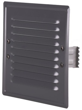 KRATKA WENTYLACYJNA METALOWA 14x14 RAL:7016 +ŁAPKI