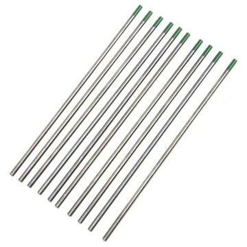 10 sztuk profesjonalne 150mm 1/1.6/2/2.4/3/3.2mm czysty wolfram elektrody s
