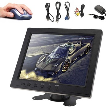 MONITOR LED 10 CALI HD Z HDMI VGA AV BN 12V EKRAN LCD