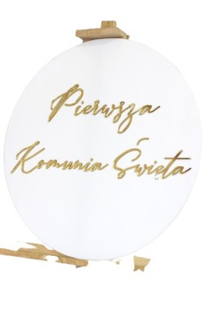 Tablica powitalna na Komunię Świętą - plexi