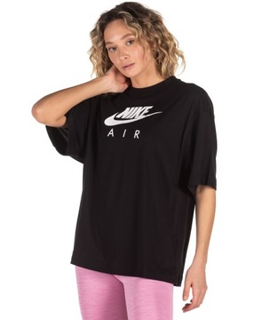 NIKE koszulka damska T-SHIRT bawełna CZARNA R.S