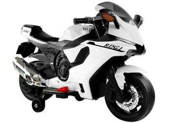 MOTOR MOTOCYKL POJAZD NA AKUMULATOR DLA DZIECI PANEL AUDIO + ŚWIATŁA LED