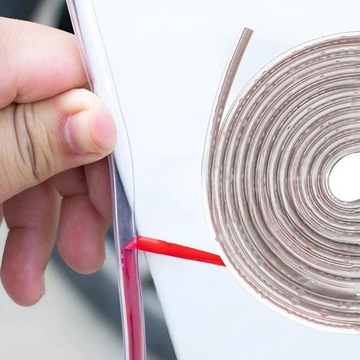 USZCZELKA OCHRONNA DRZWI SAMOCHODOWYCH OSŁONA KRAWĘDZI NA RANT 5M BEZBARWNA