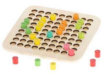 ИЗУЧЕНИЕ ТАБЛИЦЫ УМНОЖЕНИЯ ЦВЕТНЫЙ ДЕРЕВЯННЫЙ НАБОР