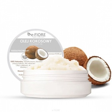 Olej KOKOSOWY Nierafinowany Virgin 1kg e-FIORE