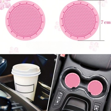 КОМПЛЕКТ РОЗОВЫХ СТАЛЬНЫХ КОЛЕС АВТОМОБИЛЬНЫХ ГАДЖЕТОВ