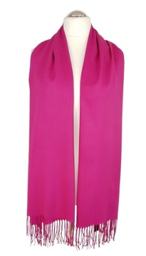 491 ELEGANCKI SZAL MOCNY RÓŻ CASHMERE