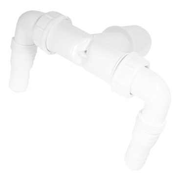 Двойное подключение для стиральной машины и сушилки 32/40 мм.