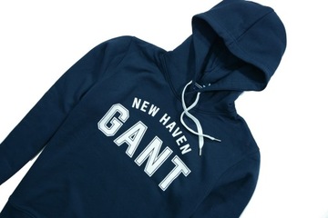 GANT LOGO SWEAT HOODIE BLUZA Z KAPTUREM BAWEŁNA