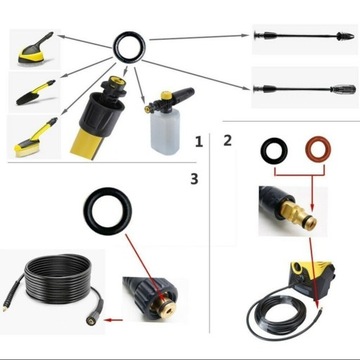 Комплект уплотнений для шайб Karcher 2.640-729.0