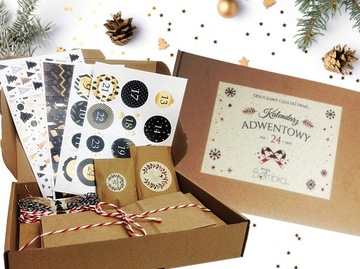 ЭКО-АДВЕНТ-КАЛЕНДАРЬ, ПОДВЕСНОЙ, СТОЯЩИЙ - 4 ЦВЕТА