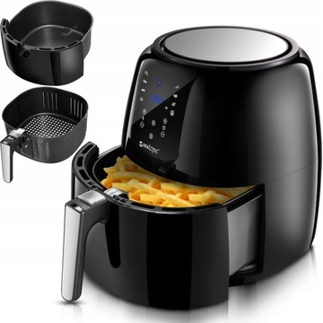 FRYTKOWNICA BEZTŁUSZCZOWA FRYTOWNICA AIR FRYER DUŻA 8 PROGRAMÓW 8L 1800W