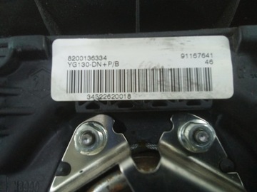 C360 OPEL VIVARO ULOŽENÍ ŘIDIČE 91167641