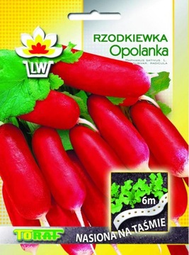 Rzodkiewka Opolanka wczesna nasiona na taśmie 6m