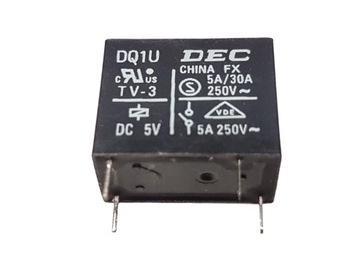 Przekaźnik 5V 5A DQ1U DEC mini. cena za 5szt.