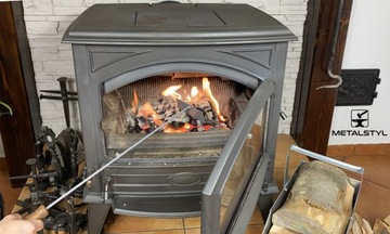 Набор скребок для золы + кочерга для чистки печи-камина