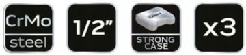 НАСАДКИ NEO ДЛЯ АЛЮМИНИЕВЫХ ДИСКОВ 17-21мм 3 шт.