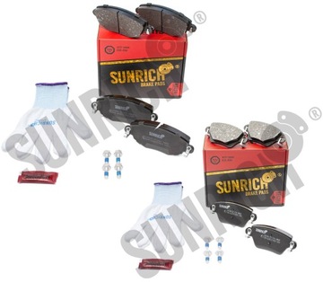 KLOCKI hamulcowe PRZÓD + TYŁ FORD MONDEO 3 mk3 III 2000-8.2004r