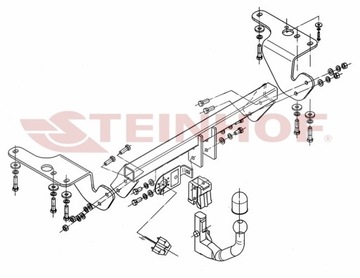 ODEPÍNACÍ ZAŘÍZENÍ(HÁK) TÁŽNÝ DO TOYOTA AURIS E18 II TOURING SPORTS 2013-2019