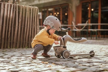 Самокат и самокат Scootandride HK1 2в1 для детей 1-5 лет, Brown Lines