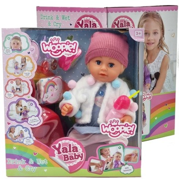 Lalka Interaktywna Zosia WOOPIE ROYAL Pije Płacze 43 cm w Czapce Akcesoria