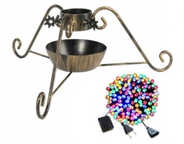 STOJAK POD CHOINKĘ ZESTAW 555LAMPKI 300LED